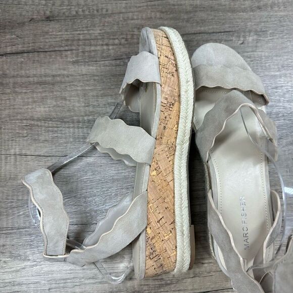 Marc Fisher~Women's~”Fayme” Flatform Tan Sandals~Size 9.5M - Picture 8 of 10